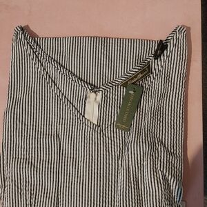 EDDIE BAUER STRIPED DRESS WOMEN'S 10P (PETITE) NEW WITH TAGS